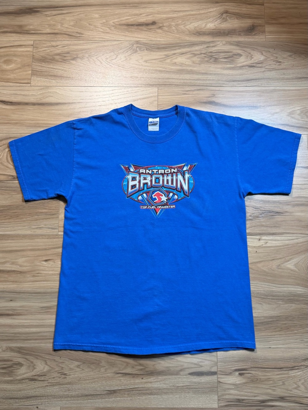 Blue Antwon Brown Top Fuel Dragster cotton t-shirt